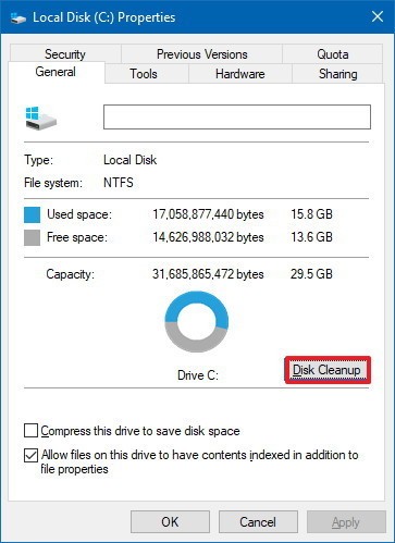 disk space after upgrading to 1903 3d60015e-cb9f-4b3b-b7d1-10f1f78409fa?upload=true.jpg