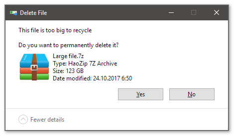 My recycle bin automatically deletes files even if it's below the limit 3d605a0b-dcb1-4ad1-93fd-ca2f93c8037f?upload=true.png