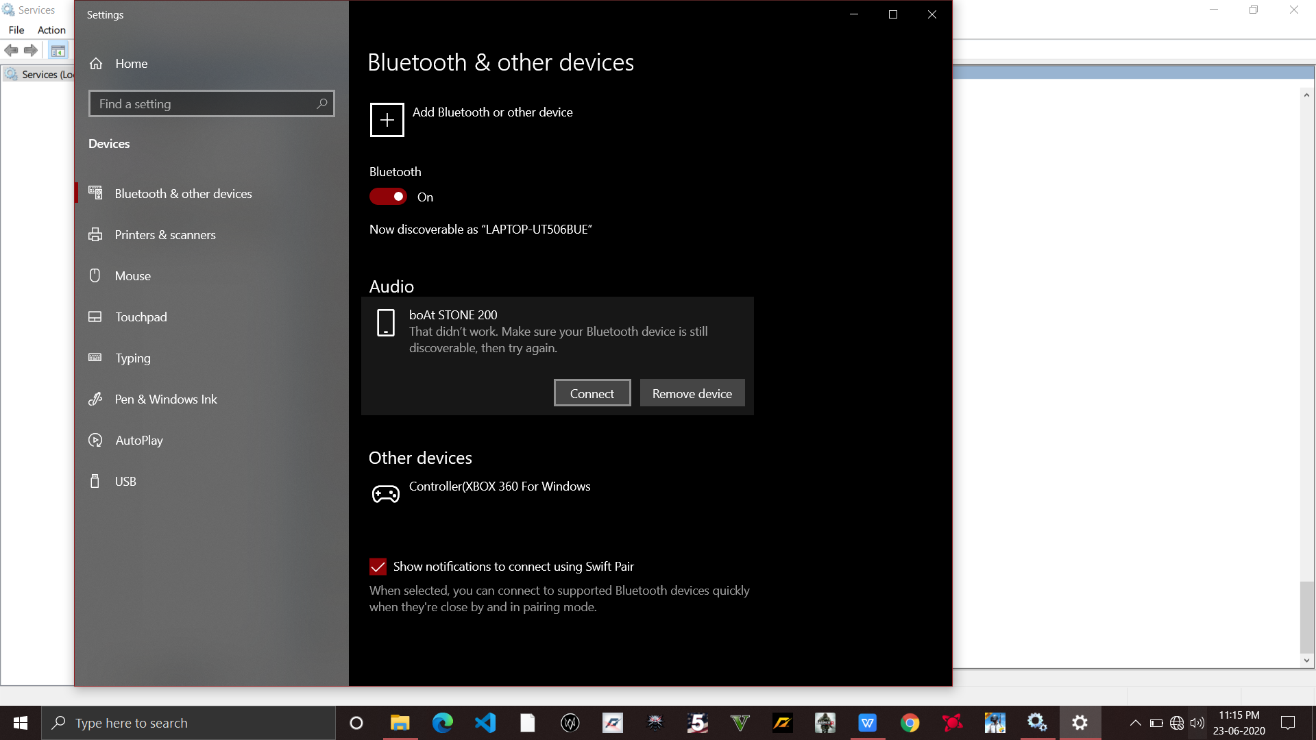 my bluetooth device paired but not connecting.it shows that  "that didn't work ,make sure... 3d63fbce-6b99-43d4-96e4-afd6445c23a4?upload=true.png