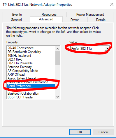 I can't choose "Band preferred" In New update 1809 3d83773e-10ad-4dba-9bb8-ad7633e3e88e?upload=true.png