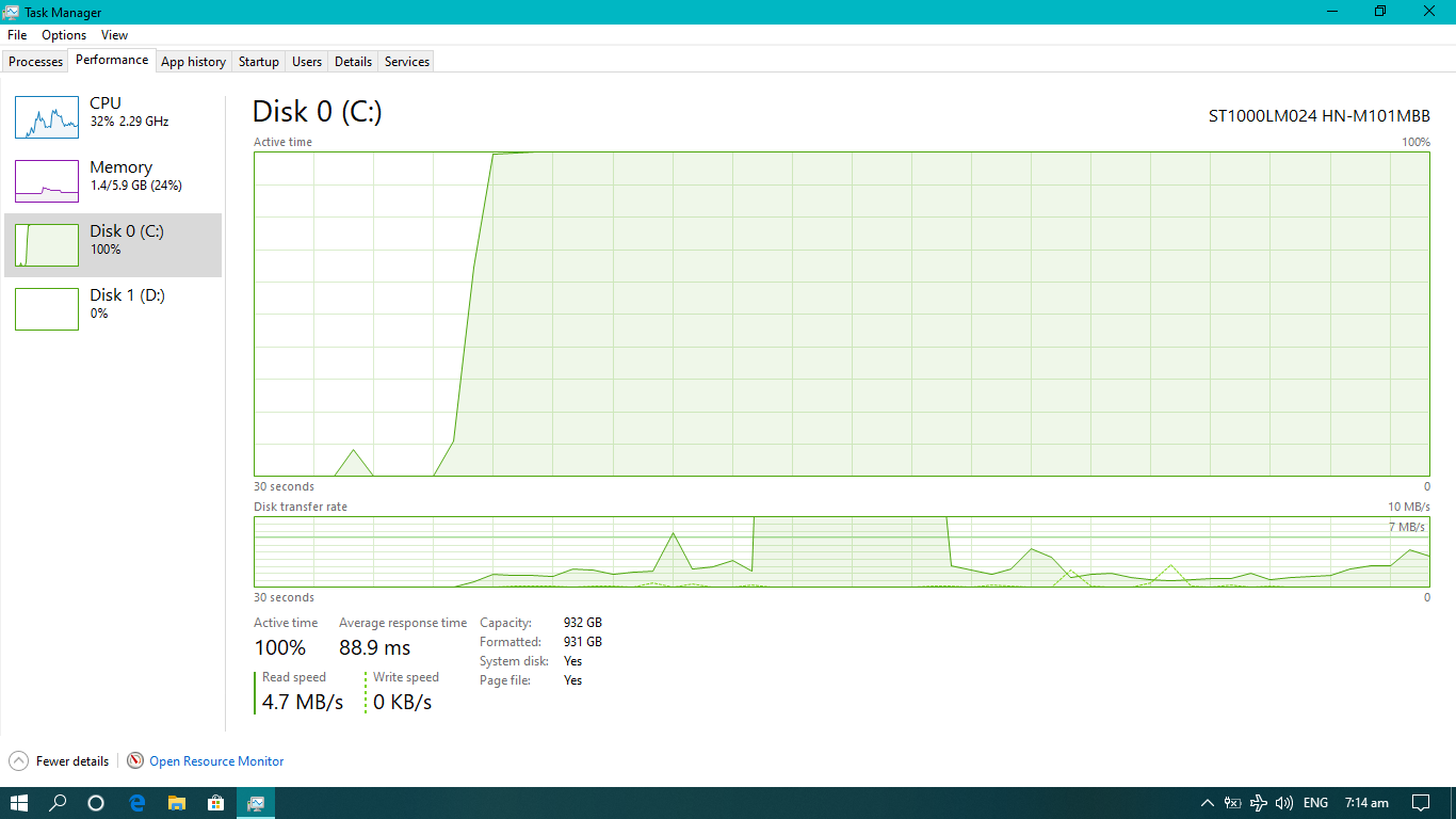 100% hard disk active time in windows11. 3d9050ca-1f2c-4534-bdfc-cbb44a4017b0?upload=true.png