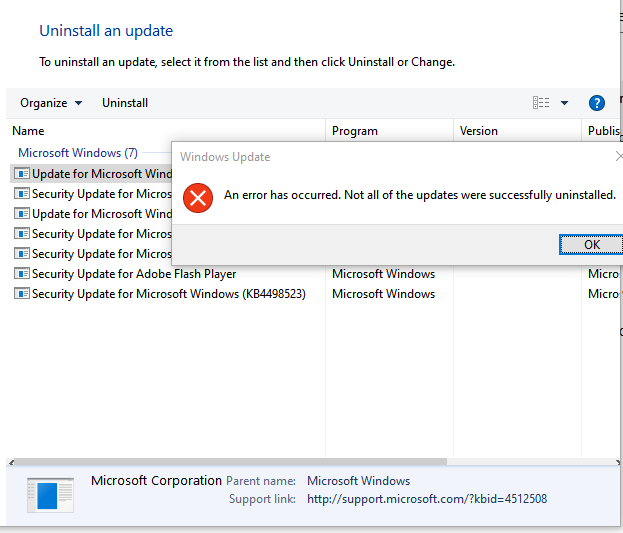 Get error BAD IMAGE on update KB4512508 (2019-08 Cumulative Update for Windows 10 Version... 3d9aee4f-ebb9-4daf-ba76-0072c1c4b351?upload=true.png