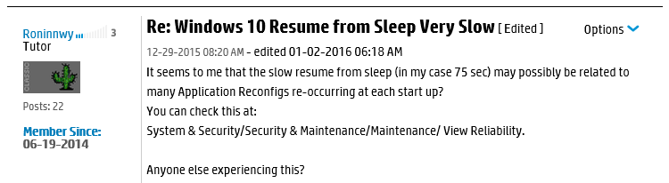 Windows 10 a mess every morning. Not sleeping but slow to resume. What's happening overnight? 3e3fe39c-1e9f-47d2-874a-f08b9b43f230.png