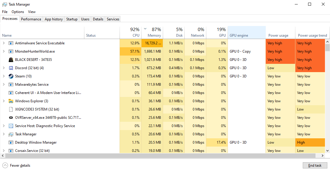 folder Creek Motherland Antimalware Service Executable MsMpEng.exe - 100% ram usage