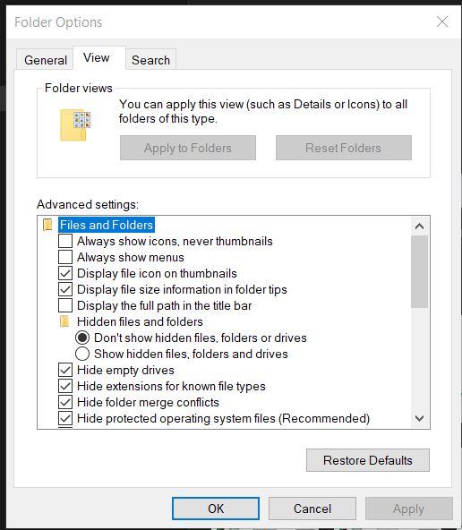 make Large Icon the default in Windows 10 File explorer 3e73c60a-05d6-4fb4-bdd0-3770719605aa?upload=true.jpg