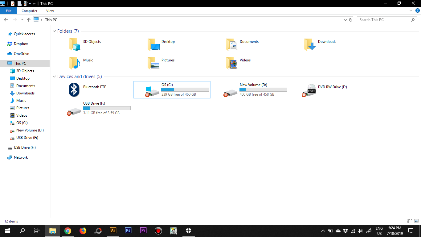 My Entire Disks has red X marks on it. WHY? X mark on Local Disk and External Drive. 3e789d17-a4f3-420a-8fa7-2e64b8c66cb7?upload=true.png