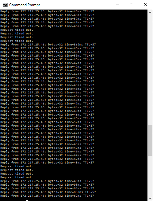 Getting "Request timed out" when doing a ping on a server. 3e92e351-878f-4b79-920d-d011d9ac5fac?upload=true.png