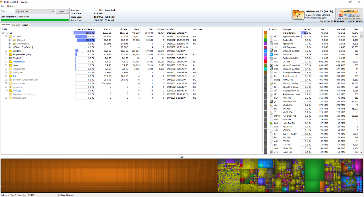 Drive filling up quickly. Thousands of files stored in C:$Extend$Delete folder. How can I... 3ec94130-71f7-4dc2-aea8-0b91fa7f4144?upload=true.png