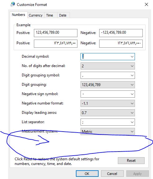 Is there any way to change the numbers script format into the western arabic numbers ? 3fc5c515-f519-44c0-af3e-9eab87475106?upload=true.jpg