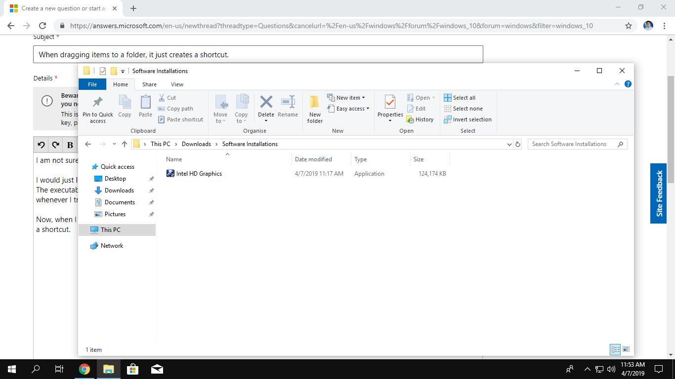 When dragging items to a folder, it just creates a shortcut. 3fe80e49-6d22-48c2-b387-6e5a6452b882?upload=true.png