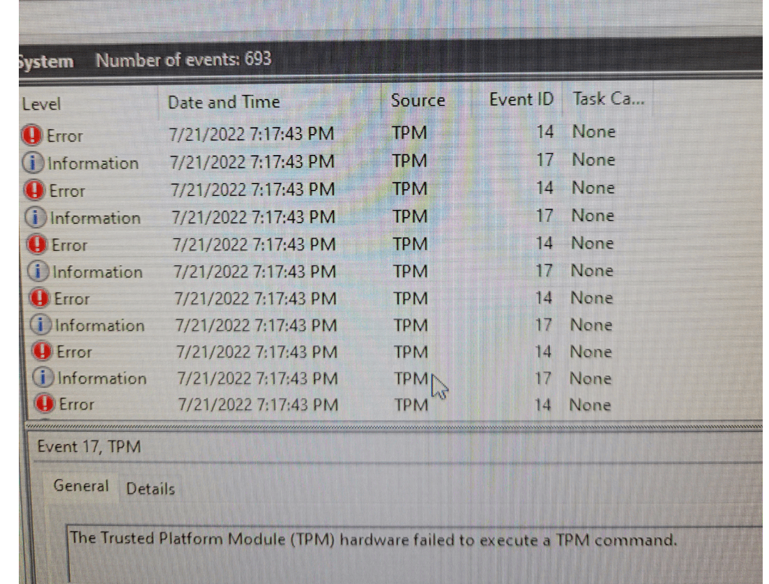 Event id 14 tpm error while playing Valorant. 3iNMjflKUY%2fuir8zZIEZ4U6IUxmhyVkTkiVKFnr7QjZ7tKWXdDEtGC1KDT7bXxVyblDA2kmDohRhM4Bwm7wonSBISOk%3d.png