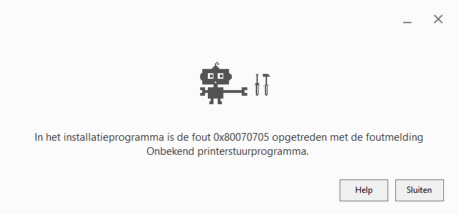 Unknown Printer driver error 0x80070705 on Windows 10 3sTS9jM.png