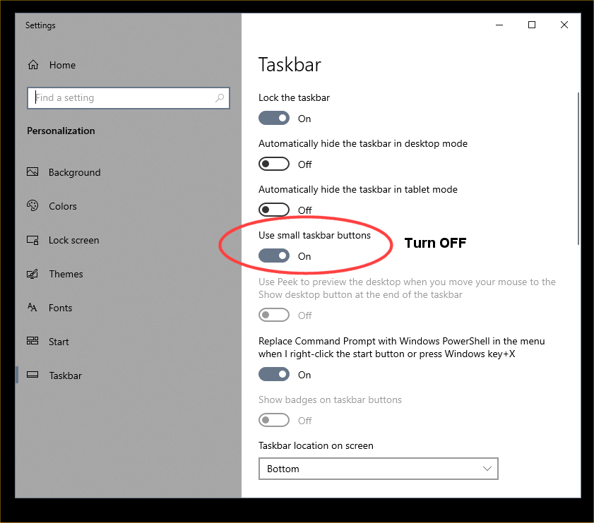 Increase taskbar icons size without affecting programs 3vXhgKL.png