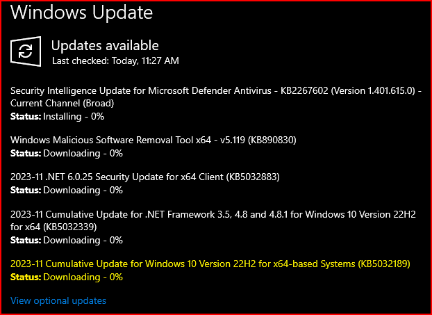 Windows 10 22H2 KB5032189 Update Error 0x8007000D 400481d1699990139t-kb5032189-windows-10-cumulative-update-build-19045-3693-22h2-kb5032189.png