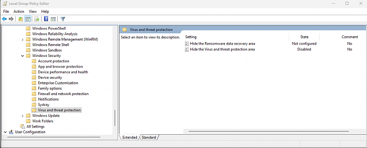 Windows 11 Virus & Threat protection keeps hiding itself 400756d1700497429t-virus-threat-protection-missing-windows-11-a-screenshot-2023-11-20-162246.png