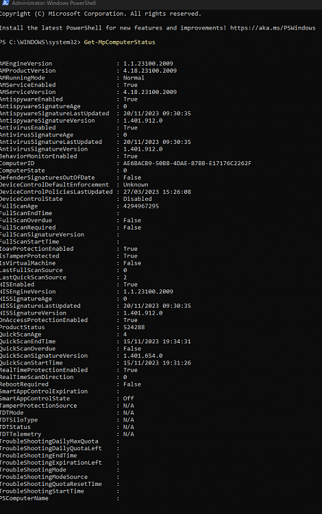Windows 11 Virus & Threat protection keeps hiding itself 400757d1700497726t-virus-threat-protection-missing-windows-11-a-screenshot-2023-11-20-162733.png
