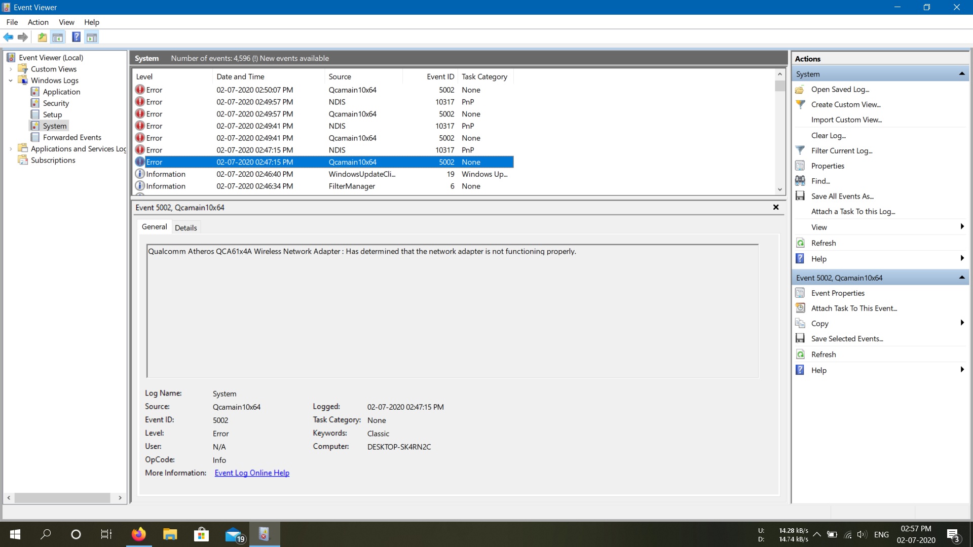 Qualcomm Wireless Network Adpater Automatically Disabling/Crashing/Turning OFF only while... 402ad0ec-339b-42d1-96b9-408f39345169?upload=true.jpg