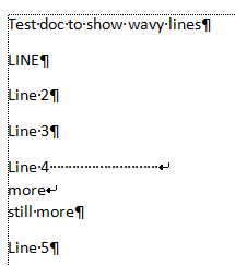 Why are all my docs showing paragraph symbol? 406846t-grey-lines-between-paragraphs-o365-word-docs-test-doc-show-wavy-lines-between-paragraphs.png