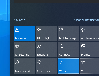 I Cant See Tablet Mode In Action Center