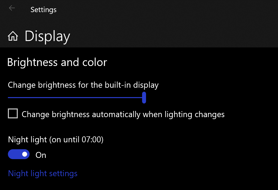 Screen brightness jumps to 100% directly after lowering it manually. 40e3cb20-6a05-4959-9be6-0c9a7b842642?upload=true.png