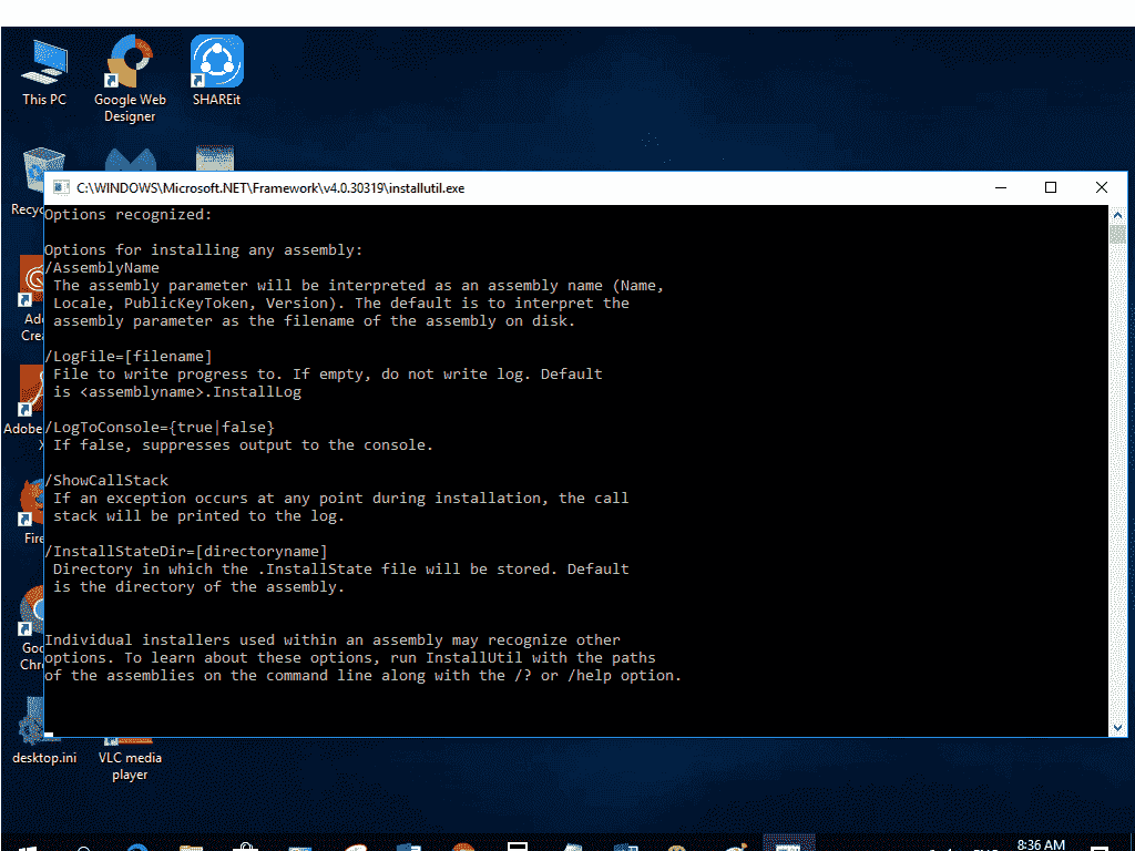 Microsoft .Net framework 4.0.30319 installutil.exe always popup as command prompt 41316f62-e1db-4cac-a8d4-d8c2eb80123e?upload=true.png
