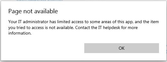 Error caused by Win10Pro update to build 1903: Various settings now unavailable 41decfa1-f449-4fed-8ee0-f3bafe093697?upload=true.jpg