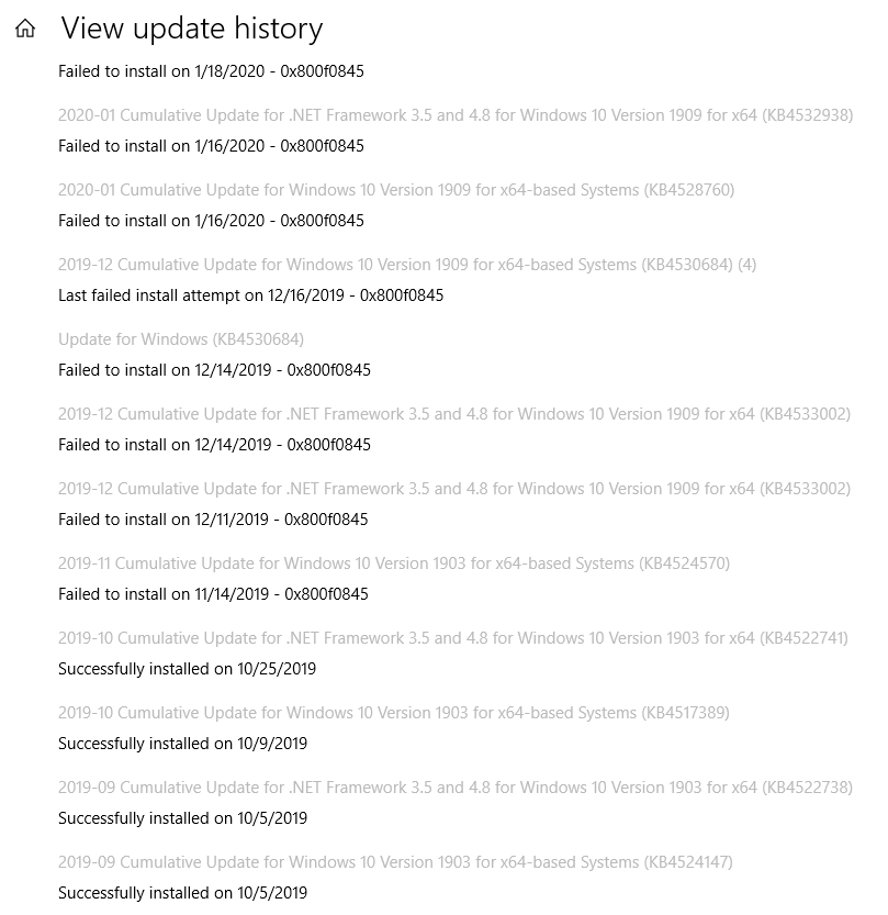 All Updates Failing with Error 0x800f0845 425cefc9-be60-4d6f-85ad-31c5414906f7?upload=true.png