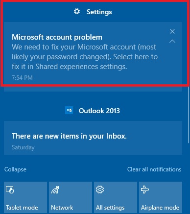 What does this Action Center message (about my Microsoft account) mean? 42786832-b468-413f-a5e3-97a8f69638f7?upload=true.jpg