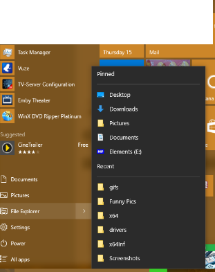 My pin is disabled and start up options are not showing up? 42889d1485958256t-no-option-pin-start-recentitemsstart.png