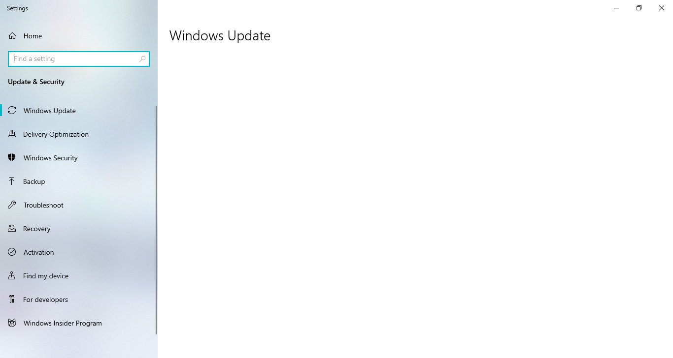 Windows Update in Windows 10 Showing white screen when you click check for Windows 42af98af-7b52-4be7-aa8e-ee12fda8b080?upload=true.png