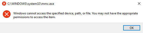 Trouble running programs from search, possibly related to permissions/taking ownership 42f40f60-f60a-4815-916b-6c787d4f8a94?upload=true.png