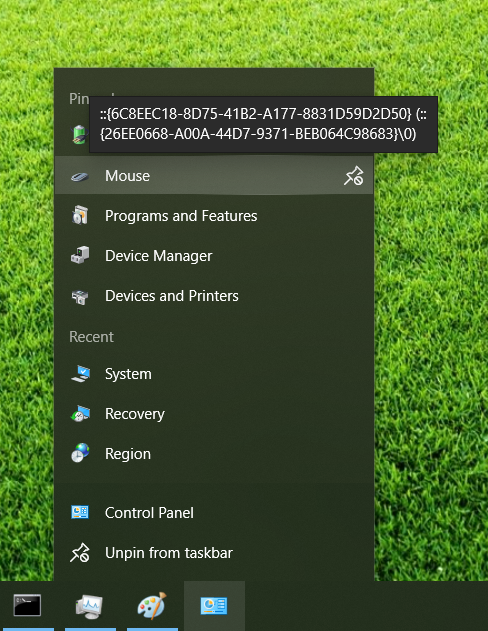 why do i see CLSID instead of desciption when i hover with my mouse on my pinned control... 42ffcfa6-da5c-4748-9e45-d4f49b2c37a6?upload=true.png