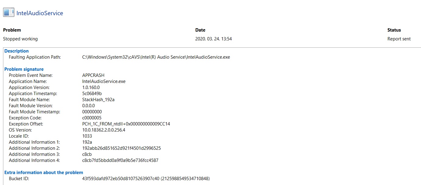 Windows keeps crashing for error: IntelAudioService stopped working 4312a035-ac71-467c-b809-113162e21458?upload=true.jpg