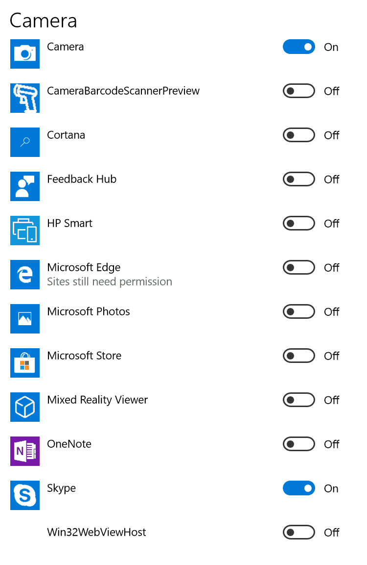 Why doesn't skype detect my camera is on and enabled (windows 10) 433dbfd4-4d6c-472e-a8bb-a230f3b3790b?upload=true.png
