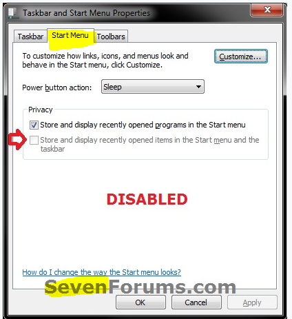 After recent windows10 updates -Start/Calendar & Notification tabs on taskbar do not exxpand 43621d1485958442t-taskbar-start-menu-properties-have-no-start-menu-tab-anymore-win-7.png
