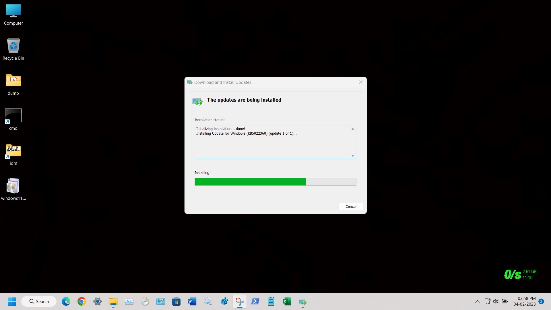 Windows 11 64bit v22H2 build no 22622.1778 preview is successfully upgraded from build no... 43b08386-d9ba-4149-aefd-96da7b61e4b8?upload=true.jpg