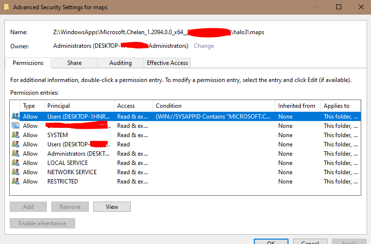 Changing the ownership of WindowsApps folder and subfolders/files 43d9b96b-1660-431b-97bd-ab30e34ff717?upload=true.png