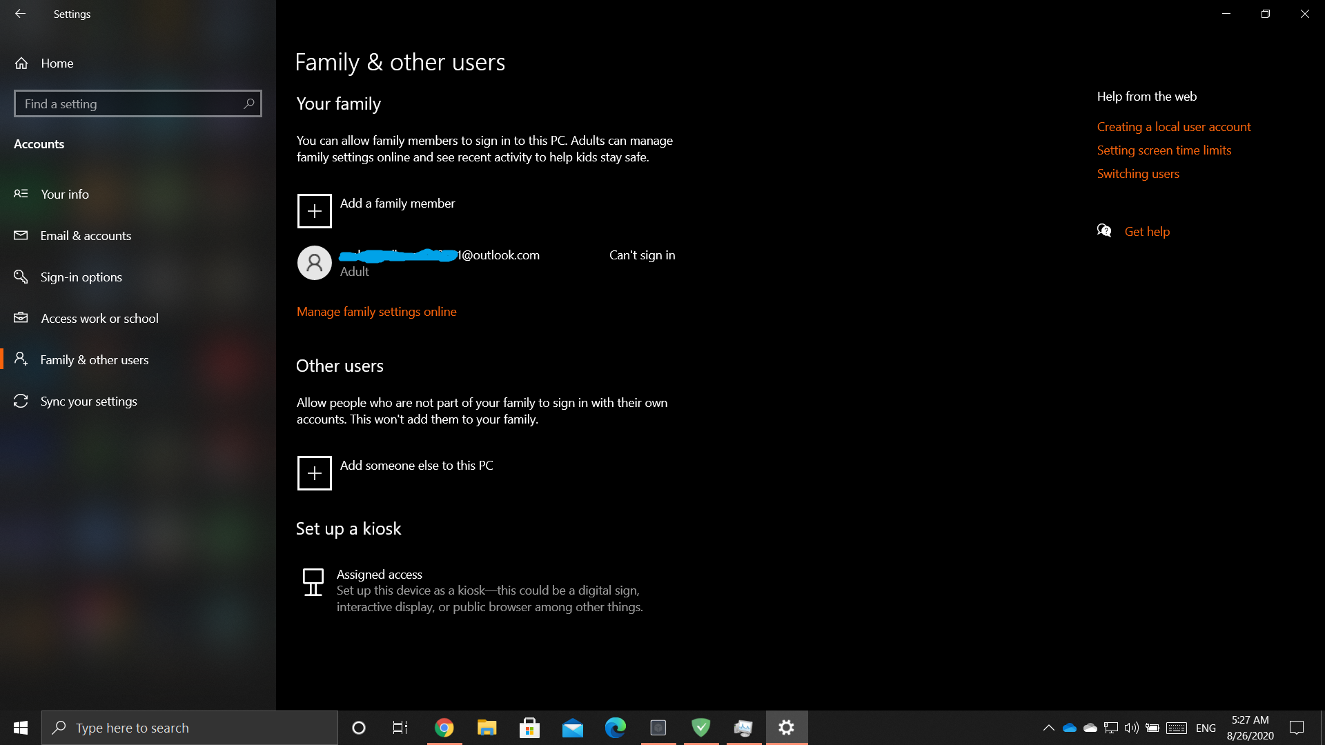 My Account keeps on reappearing after deleting user in Windows 10 family settings. 44021c59-cda2-4bbc-bcaa-501767a28812?upload=true.png