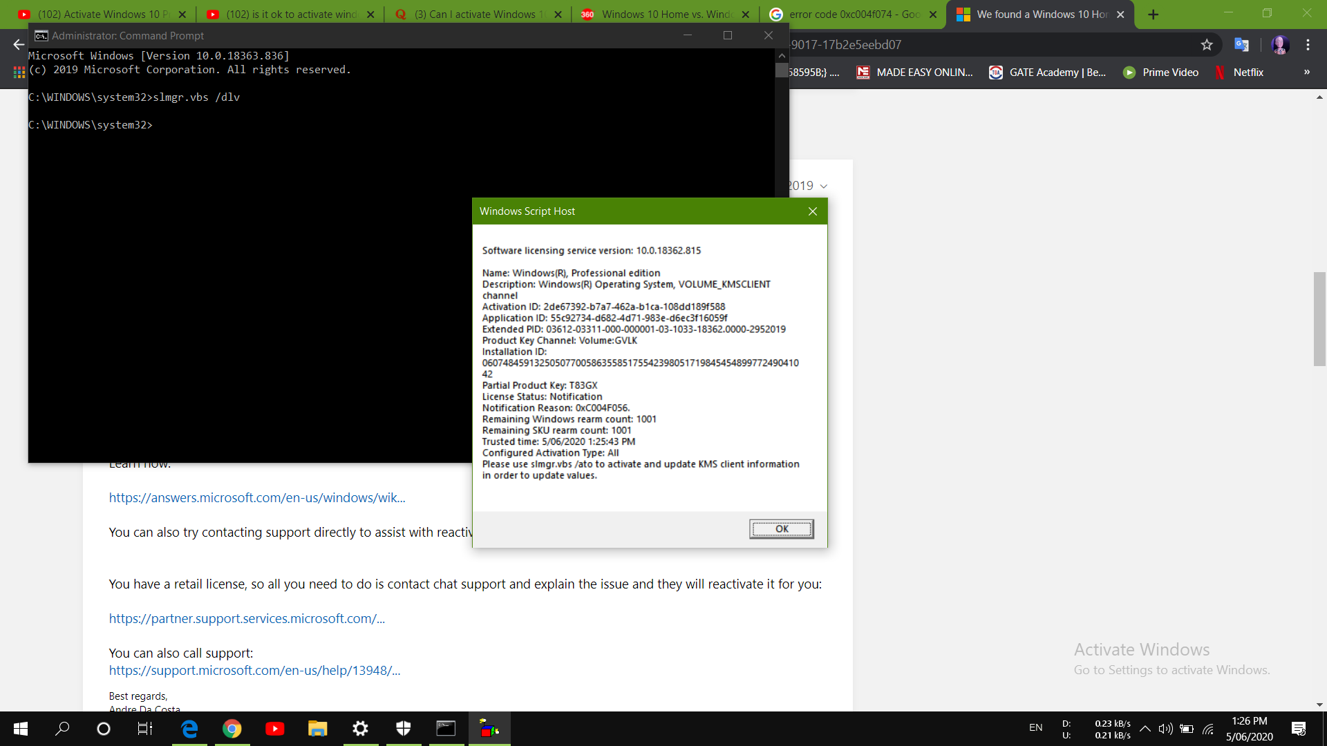 We found a Windows 10 Home digital license for this devise running Windows 10 Pro. To... 44107afe-ce86-4924-ac88-9ac17d616589?upload=true.png