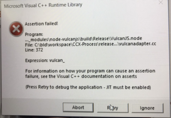 Microsoft Visual C++ Runtime Library - Assertion failed 443d46fe-6a52-44f4-b117-3727ce5127c4?upload=true.png