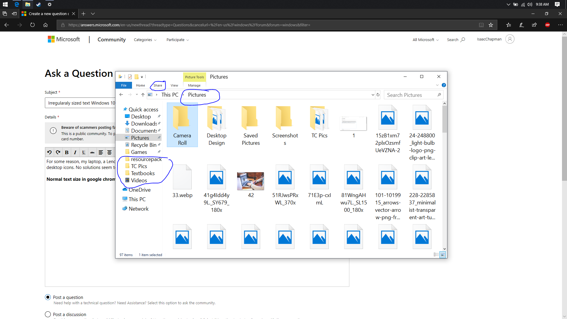 Irregularaly sized text Windows 10 4455aa9e-058a-4f4b-8ec8-d4c6d7f680f2?upload=true.png