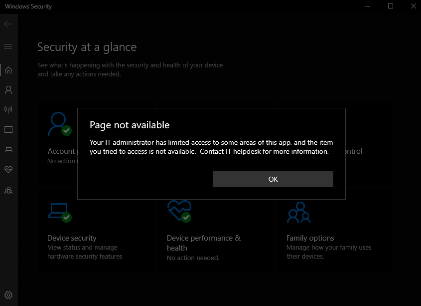 can't turn real time protection in windows 10, Windows 10 virus & threat protection page... 44571779-3554-428e-9272-371dfa0c2f9e?upload=true.png