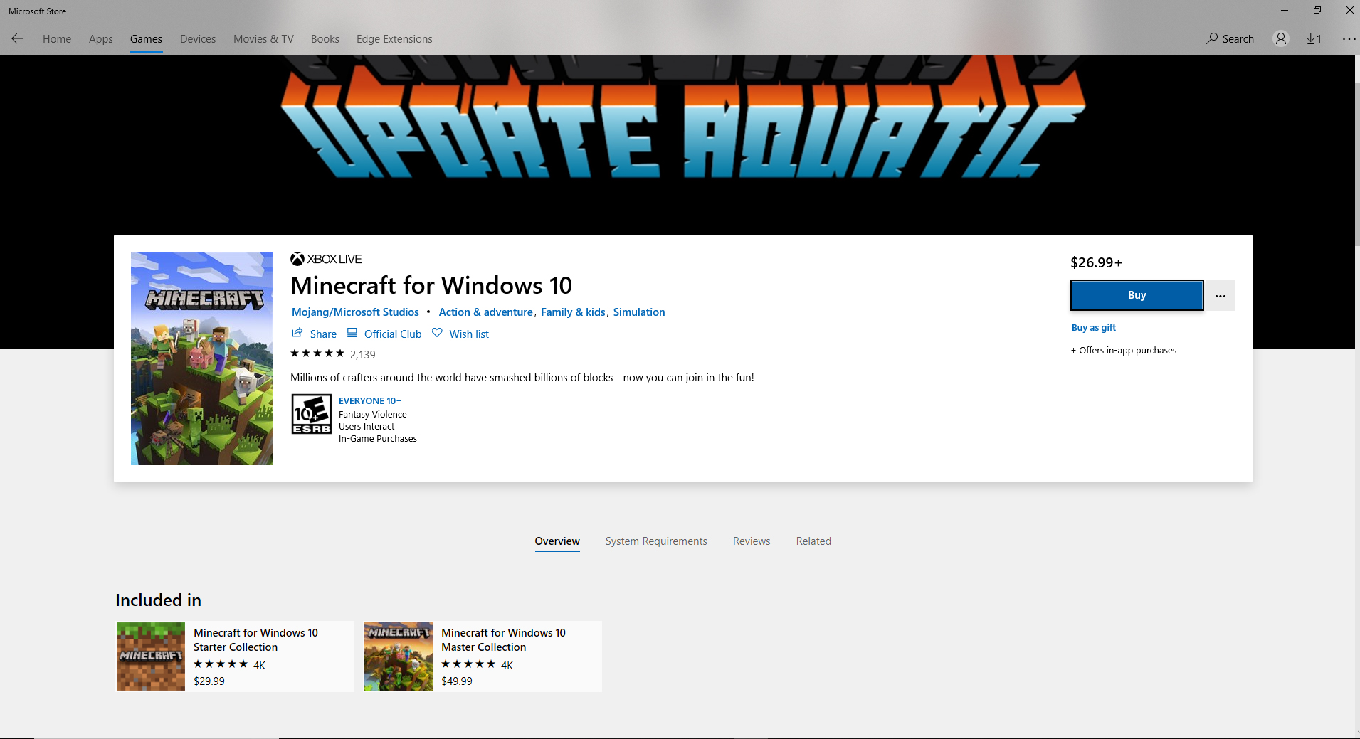 Minecraft for Windows 10 won't download 447b01e5-6249-4037-b67c-281b9b3f58d1?upload=true.jpg