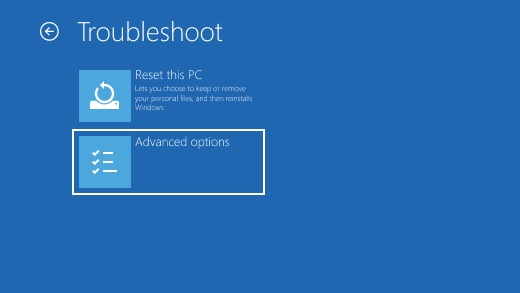 Windows freezes at spinning dots + windows logo screen. Can't access winRE. If I restart... 4483144_en_2.png