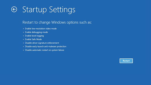 Windows freezes at spinning dots + windows logo screen. Can't access winRE. If I restart... 4483155_en_1.png