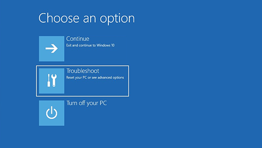 Windows freezes at spinning dots + windows logo screen. Can't access winRE. If I restart... 4483158_en_1.png