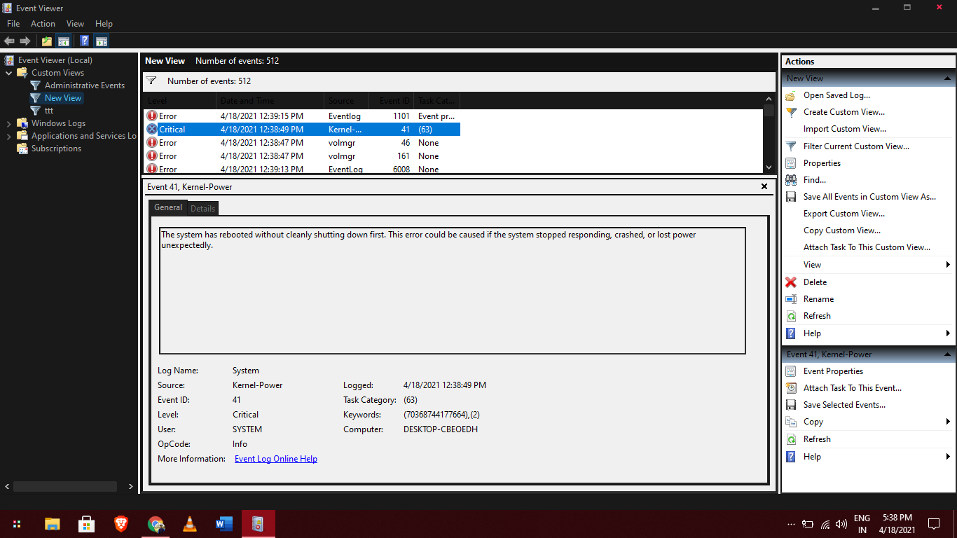 My laptop is getting to much of blue screen death after 1 hour or 2. 44cfc89b-3a8f-4eb1-9144-50165616662e?upload=true.png