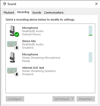 Can't make external headset mic the default microphone instead of internal microphone. 44d52e28-e4f9-4565-a4a6-738511d95830?upload=true.png