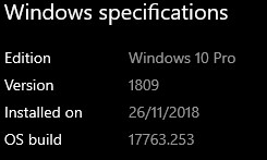 2019-01 Cumulative Update for Windows 10 Version 1809 for x64-based Systems (KB4476976)... 44fd72b7-560e-47f3-9af3-fcee9cd18d04?upload=true.jpg