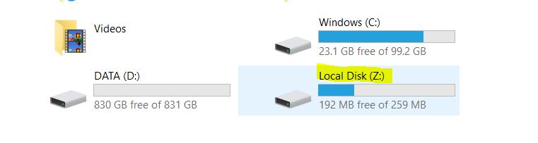 How do I hide this system partition that shouldn't be showing? 4512d3c8-5f84-4102-8967-43310a7ba17a?upload=true.jpg